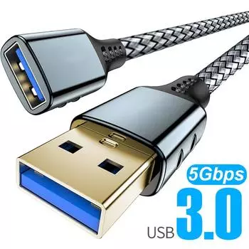 3 м удлинительный кабель USB 3.0 женский-мужской удлинительный шнур высокоскоростной передачи данных кабель для ПК ноутбука компьютер игры камера телевизор 0.5m