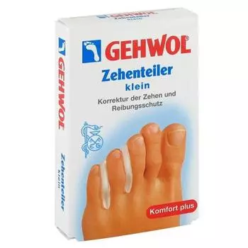 3 маленьких раздельных подушечки для пальцев ног в форме крабового шарика