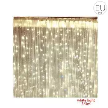 3 метра светодиодные занавески для рождественской вечеринки, свадьбы, ледяные полоски, декоративные