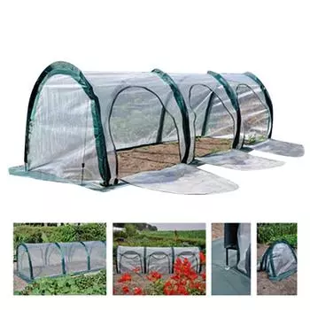 3-метровая переносная теплица, дышащая, ветрозащитная крышка для растений в помещении и на открытом воздухе зелёный
