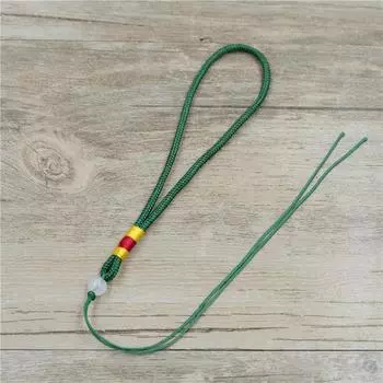 3-миллиметровая веревка для игрушек, шнур для подвески, шнур для ювелирных изделий, веревка для рукоятки нефритовой подвески Bodhi, импортная проволочная веревка Type B handle rope темно-зеленого