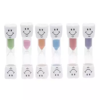 3-минутный песочный таймер для чистки зубов для детей, настольный таймер с часами 1PC