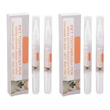 3 мл 4 шт. ручка для чистки зубов домашних животных ручка для чистки зубов у собак зубной камень налет удаление неприятного запаха изо рта