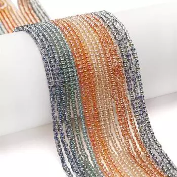 3 мм 1 полоска/пакет хрустальные круглые бусины DIY браслет ожерелье серьги ювелирные аксессуары 3mm 1strip/bag