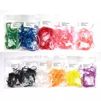 3 мм, 2 ярда/пакет, УФ-флуроцентная плоская ромбовидная оплетка для выходящих на свет нимф, креветок, стример, щука, материал для вязания мух в морской воде 3mm*2Yard