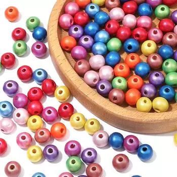 3 мм 30 шт./пакет деревянные жемчужные окрашенные круглые бусины для DIY ожерелья, браслета, изготовления ювелирных изделий перидот