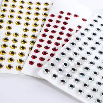 3 мм 4 мм 5 мм 6 мм глазное яблоко голографические глаза своими руками глаза для рыболовной приманки искусственные глаза рыбы 3D глаза рыбы 4mm красный