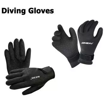 3 мм 5 мм неопреновые перчатки для дайвинга, теплый гидрокостюм, зимние перчатки, противоскользящие перчатки для подводной охоты для подводного плавания, подводного плавания, серфинга S