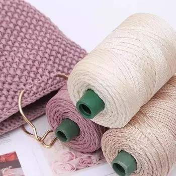 3 мм цветной хлопковый шнур витой плетеный канат полая нить ремесло декоративная сумка своими руками аксессуары для ремня