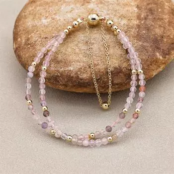 3 мм двухслойные хрустальные бусины, магнитные браслеты, изысканный элегантный богемный браслет из бисера, женские модные украшения