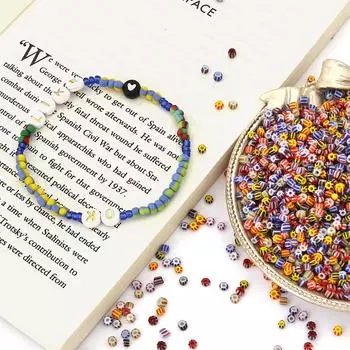 3 мм восемь линий арбузные бусины стеклянные рисовые бусины для изготовления ювелирных изделий DIY браслет ожерелье серьги about 3mm 650pcs