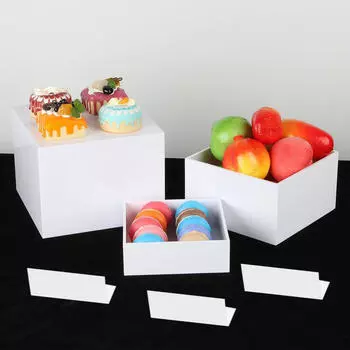 3 многоцелевые стойки для шведского стола и вывески, акриловый дисплей, вставная стойка для коллекционных предметов, вечеринка S