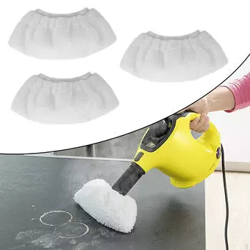 3 насадки для швабры, моющийся тканевый коврик, сухие или влажные насадки, сменная насадка для уборки White Round