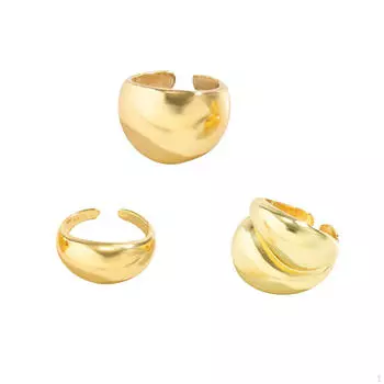 3 открытых кольца для женщин, ювелирные изделия, модные составные кольца, костяшки большого пальца, свадьба, день рождения золотой