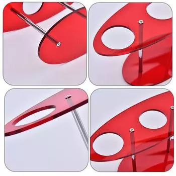 3 отверстия многоразовый съемный прозрачный акриловый держатель для мороженого вечеринка своими руками