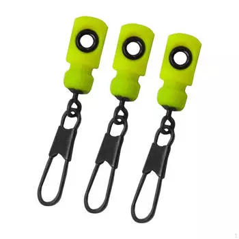 3 Pack Fishing Tool with Snap Swivel for Line Sliding зелёный