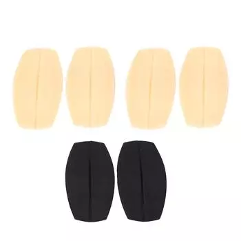 3 пары подушечек для бретелей бюстгальтера, силиконовые нескользящие накладки на плечи, держатель цвета кожи и черного цвета