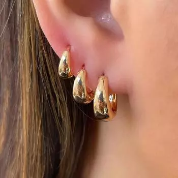 3 пары изысканных круглых сережек-колец, модные серьги-кольца для женщин, ювелирные изделия PD1981 золотой