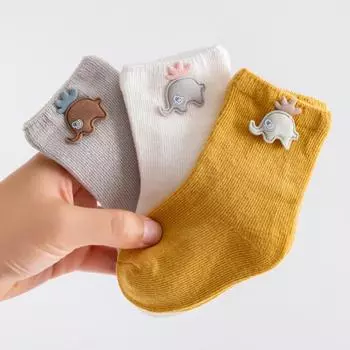 3 Pairs/Lot Baby Cotton Socks Boy Socks Girl Socks Newborn Soft Socks Kids Clothing XS For 0-6month