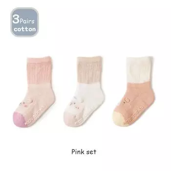 3 Pairs/Lot Baby Socks Summer Thin Baby Floor Socks Non-Slip Kids Socks Cute Cartoon Mesh Newborn Socks For Boys And Girls XL(3-5Y)