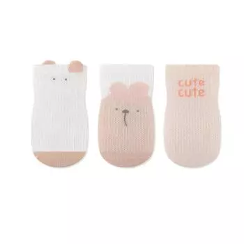3 Pairs/Lot New Summer Kids Socks Girls Ultra Thin Mesh Socks Cartoon Bunny Dog Baby Step Socks M for 1-3Y