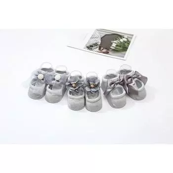 3 Pairs/Lot Spring Newborn Bowknot Baby Girl Sock Flower Lace Clothes Accessories Ribbon Children Slipper Kids Toddlers Summer 1 to 3 year