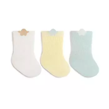 3 Pairs New Infant Baby Socks Solid Color Spring Autumn Toddler Boys Girls Casual Sock Cotton Socken For Children Kids 0-5 Years XS (0 to 6M)