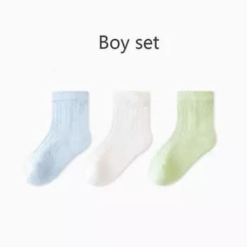 3 Pairs Summer Baby Socks Thin Baby Socks Solid Color Newborn Socks Breathable Children S Socks Cool Feeling Socks For Babies S(0-6M)