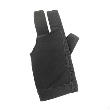 3 пальца бильярдные перчатки эластичный противоскользящий кий для снукера для практики игры чёрный