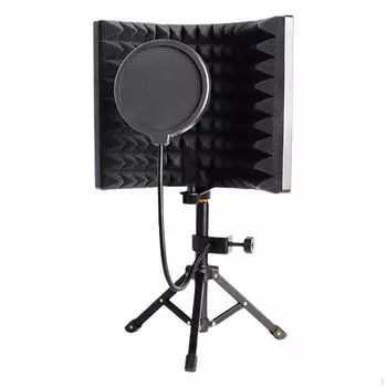 3 панели микрофонный изоляционный экран студийная запись складной микрофон звук для пения