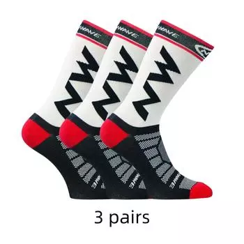 3 пары дышащих спортивных носков для бега на горном велосипеде, для занятий спортом на открытом воздухе, противоскользящие, амортизирующие, утолщенные, износостойкие