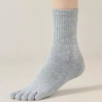 3 пары флисовых осенне-зимних носков с пальцами для женщин, толстые теплые носки с пятью пальцами, высококачественные хлопковые спортивные носки