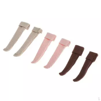 3 пары гольфов для девочек, вязаные чулки/6 кукол