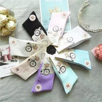 3 пары качественных женских носков из бамбукового волокна, дышащие, дезодорирующие, хлопковые носки, женские модные носки средней длины, носки конфетных цветов 3 PAIRS(EU 35-39)