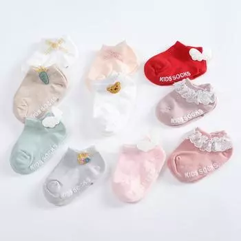 3 пары/компл. детские носки с героями мультфильмов, милые резиновые нескользящие носки-тапочки с героями мультфильмов, хлопковые носки принцессы для новорожденных, носки для малышей, От 0 до 5 лет S