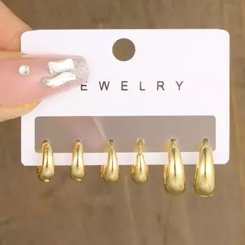 3 пары/компл. геометрические серьги-кольца преувеличенной круглой формы, пластиковые круглые серьги, женские ювелирные изделия в подарок