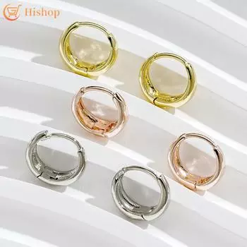 3 пары/компл., комплект серег-кольца золотого и серебряного цвета для женщин, гипоаллергенные серьги для пирсинга, аксессуары, ювелирные изделия