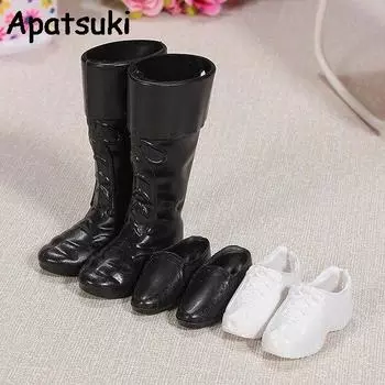 3 пары/компл. модные аксессуары для кукол, кукольная обувь, ботинки, кроссовки для принца Кена, куклы для Барби, бойфренда Кена, детские игрушки высокого качества разноцветный