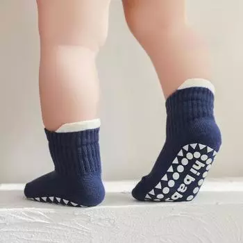 3 пары/компл. мягкие детские носки для мальчиков и девочек, простые однотонные нескользящие напольные носки для малышей, весенние хлопковые домашние носки для младенцев S розовый