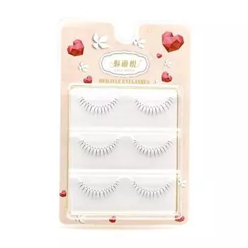 3 пары корейских накладных ресниц U-образные ресницы для наращивания ресниц, инструмент для макияжа, мягкие натуральные тонкие прозрачные стержни, крестообразные накладные ресницы