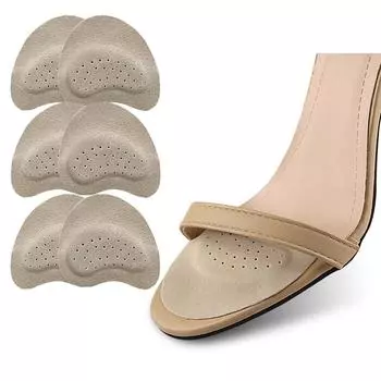 3 пары кожаных подушечек для передней части стопы на высоком каблуке, самоклеящиеся потовпитывающие противоскользящие наклейки для летних сандалий, невидимые противоскользящие подушечки Thin
