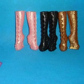 3 пары/лот, аксессуары для кукол, обувь с отверстиями, туфли на высоком каблуке для кукол Monster High, модные высокие сапоги для кукол Monster High разноцветный