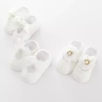 3 пары/лот Новые детские носки Кружево Цветок Бант Носки для девочек