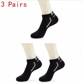 3 пары мужских сетчатых дышащих спортивных носков с неглубоким носком, короткие носки-трубы для весны и лета, белые простые классические носки One Size