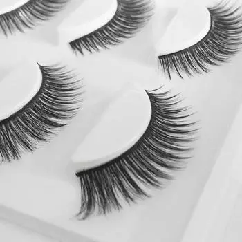 3 пары натуральных накладных ресниц 3D норковые ресницы для наращивания ресниц макияж комплект накладных ресниц 01