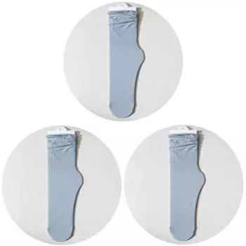 3 пары носков из ледяного шелка для женщин, летние тонкие дышащие нейлоновые однотонные повседневные носки-гольфы в японском стиле EUR35-40(US 5-8)