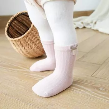 3 пары осенне-зимних детских носков, детские носки средней длины из чесаного хлопка со свободным воротником, милые аксессуары с героями мультфильмов, противоскользящие детские носки XS code 0-6 months