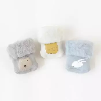 3 пары осенне-зимних носков для маленьких мальчиков и девочек, милые носки до икры с героями мультфильмов для новорожденных, утепленные флисовые теплые носки для малышей, детские вещи XS