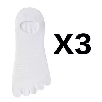 3 пары/партия носков с круглым носком, мужские и женские, дышащие, хлопковые, спортивные, беговые, короткие, до щиколотки, хлопковые, с пятью пальцами EU 38-43