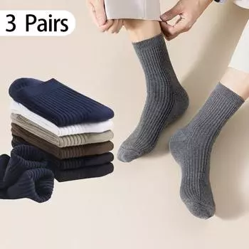 3 пары/партия высококачественных мужских деловых хлопковых носков с вертикальными полосками, дышащие спортивные носки EUR 38-43
